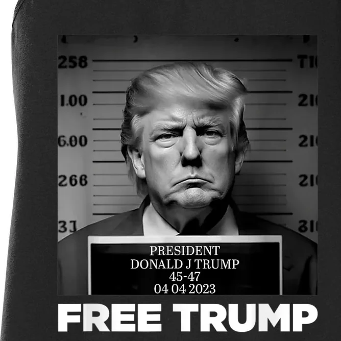 Trump Mugshot 2024 President Legend Trump never surrender Women's Racerback Tank