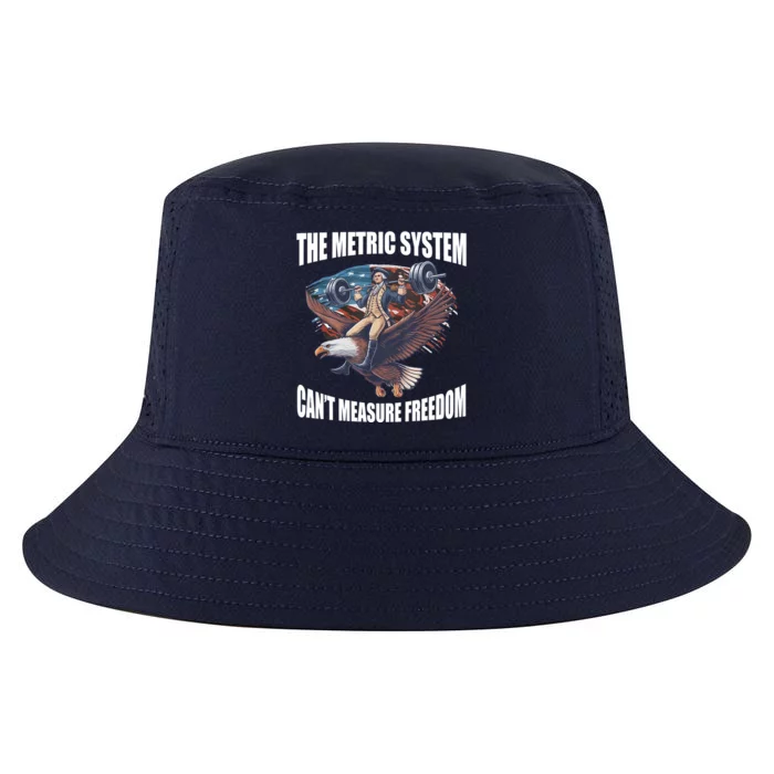 The Metric System Cant Measure Freedom Funny 4th Of July Cool Comfort Performance Bucket Hat