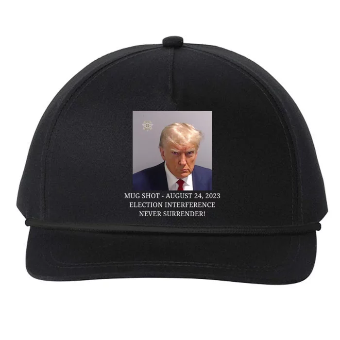 Trump Mug Shot Donald J Trump Mugshot Snapback Five-Panel Rope Hat