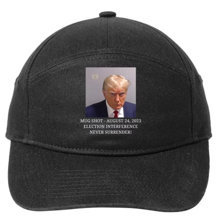 Trump Mug Shot Donald J Trump Mugshot 7-Panel Snapback Hat