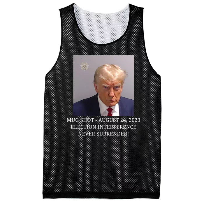 Trump Mug Shot Donald J Trump Mugshot Mesh Reversible Basketball Jersey Tank