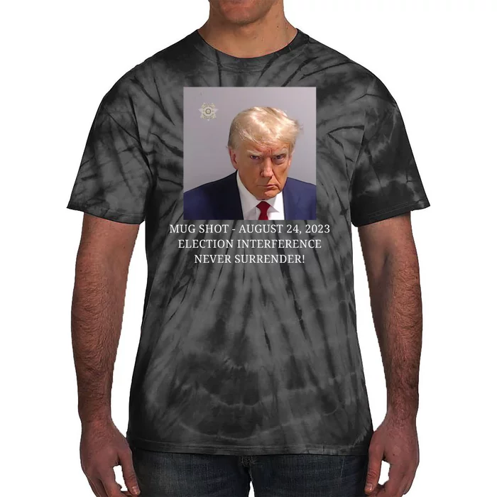 Trump Mug Shot Donald J Trump Mugshot Tie-Dye T-Shirt