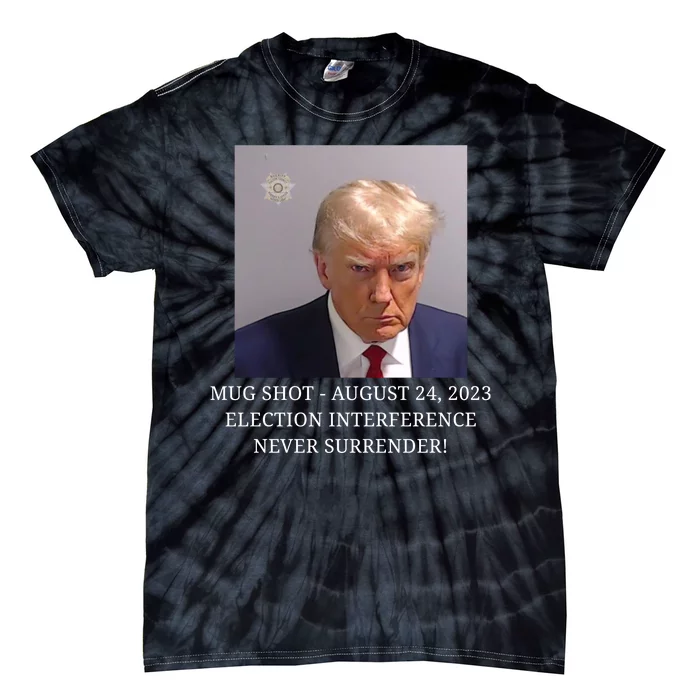 Trump Mug Shot Donald J Trump Mugshot Tie-Dye T-Shirt