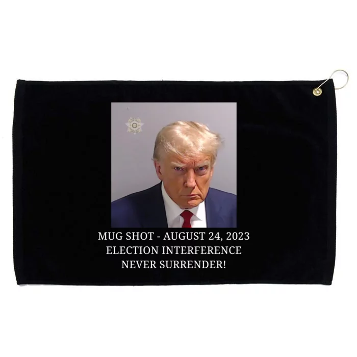 Trump Mug Shot Donald J Trump Mugshot Grommeted Golf Towel