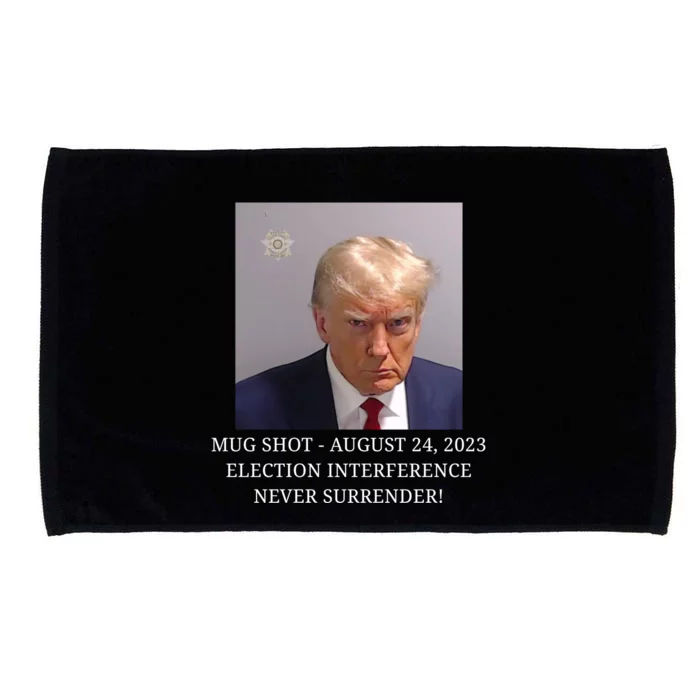 Trump Mug Shot Donald J Trump Mugshot Microfiber Hand Towel