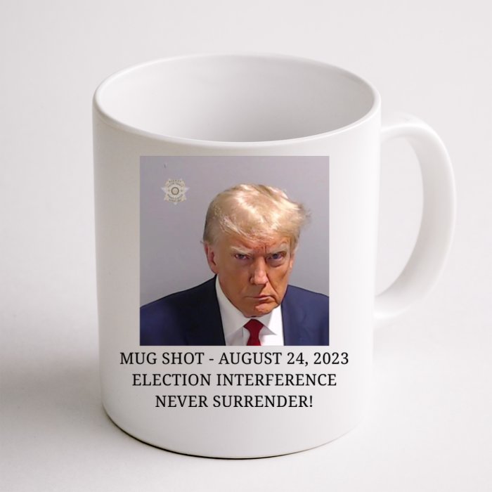 Trump Mug Shot Donald J Trump Mugshot Front & Back Coffee Mug