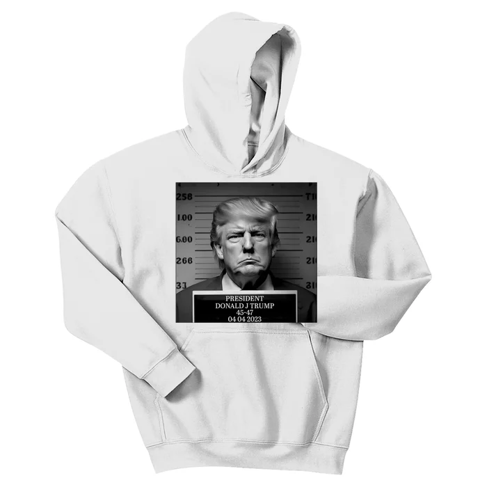 Trump Mug Shot Trump MugShot Kids Hoodie