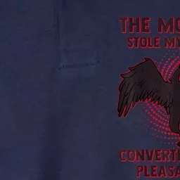 The Mothman Stole My Catalytic Converter In Point Softstyle Adult Sport Polo