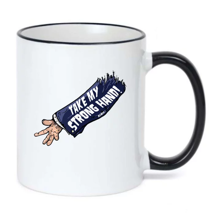 Take My Strong Hand Rebel Black Color Changing Mug