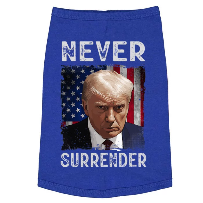 T.rump M.ug S.hot Wanted Save America 2024 Never Surrender Doggie Tank