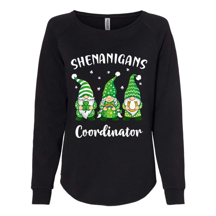 Teacher Mom St Patricks Day Shenanigans Coordinator Gnome Womens California Wash Sweatshirt