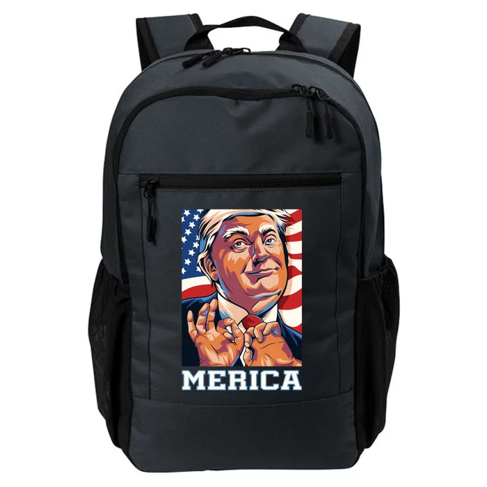 Trump Merica Sarcastic Funny Poster Art Gift Daily Commute Backpack