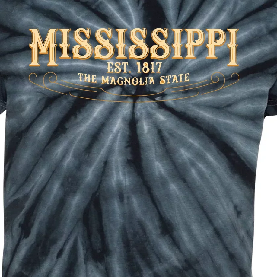 The Magnolia State Mississippi Kids Tie-Dye T-Shirt