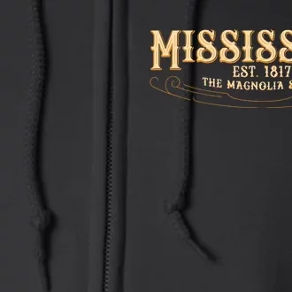 The Magnolia State Mississippi Full Zip Hoodie