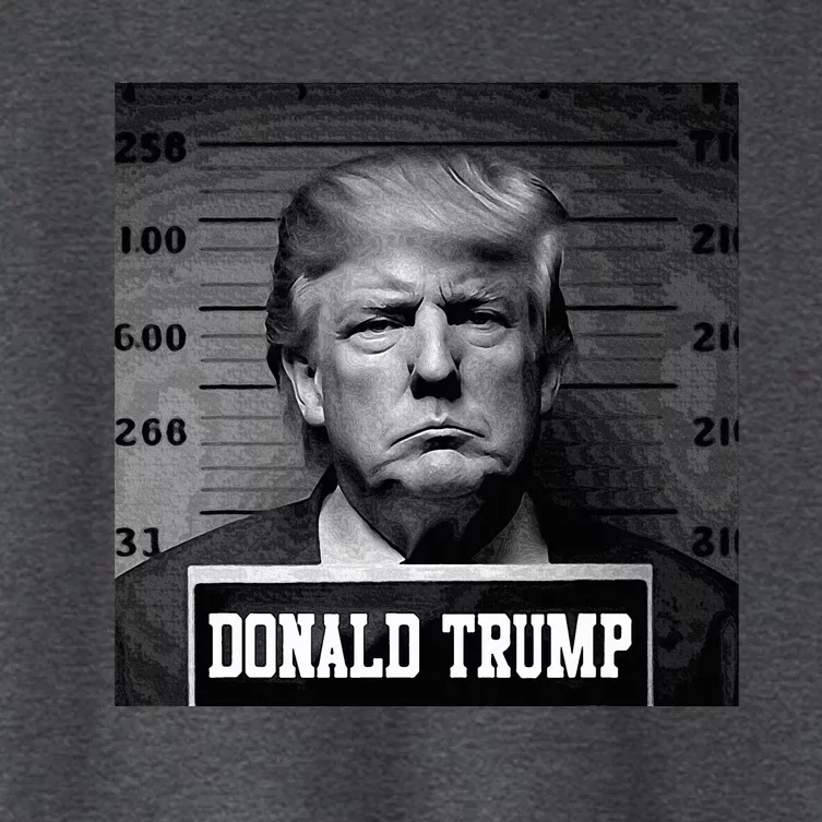 Trump Mug Shot President Women's Crop Top Tee