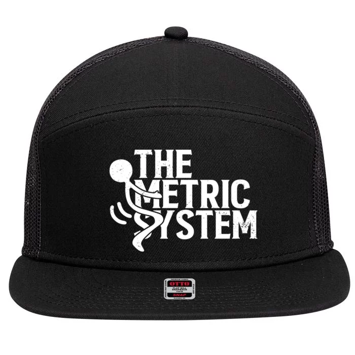 The Metric System 7 Panel Mesh Trucker Snapback Hat