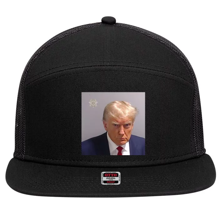 Trump Mug Shot Trump Jail Trump Arrested 7 Panel Mesh Trucker Snapback Hat