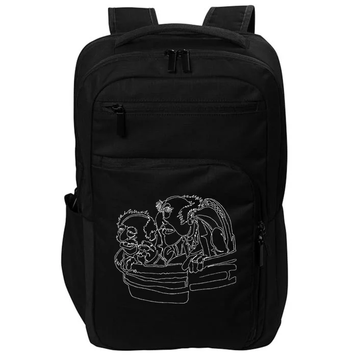 The Muppets Statler And Waldorf Heckling Outline Impact Tech Backpack