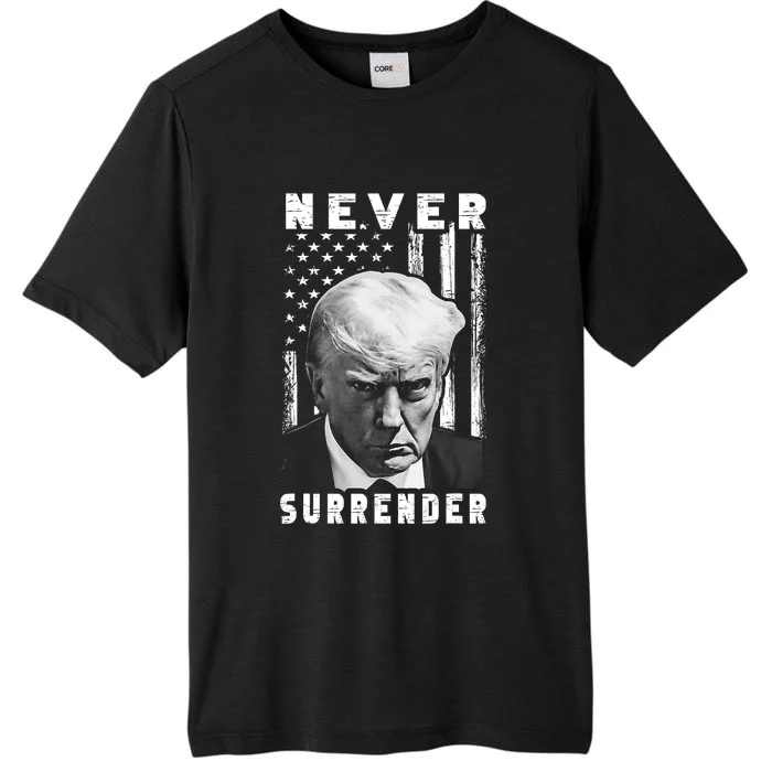 Trump Mug Shot Donald Trump Mug Shot Never Surrender Pro Trump ChromaSoft Performance T-Shirt