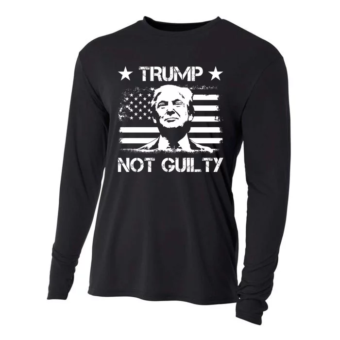 Trump Mug Shot, Trump Not Guilty Pro Trump Supporter Cooling Performance Long Sleeve Crew