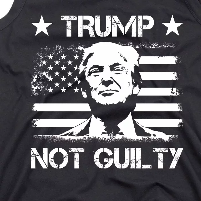 Trump Mug Shot, Trump Not Guilty Pro Trump Supporter Tank Top