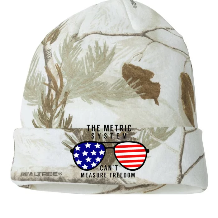 The metric system can't measure FREEDOM Kati - 12in Camo Beanie