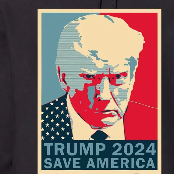 Trump Mug Shot 2024 Save America Trump Premium Hoodie