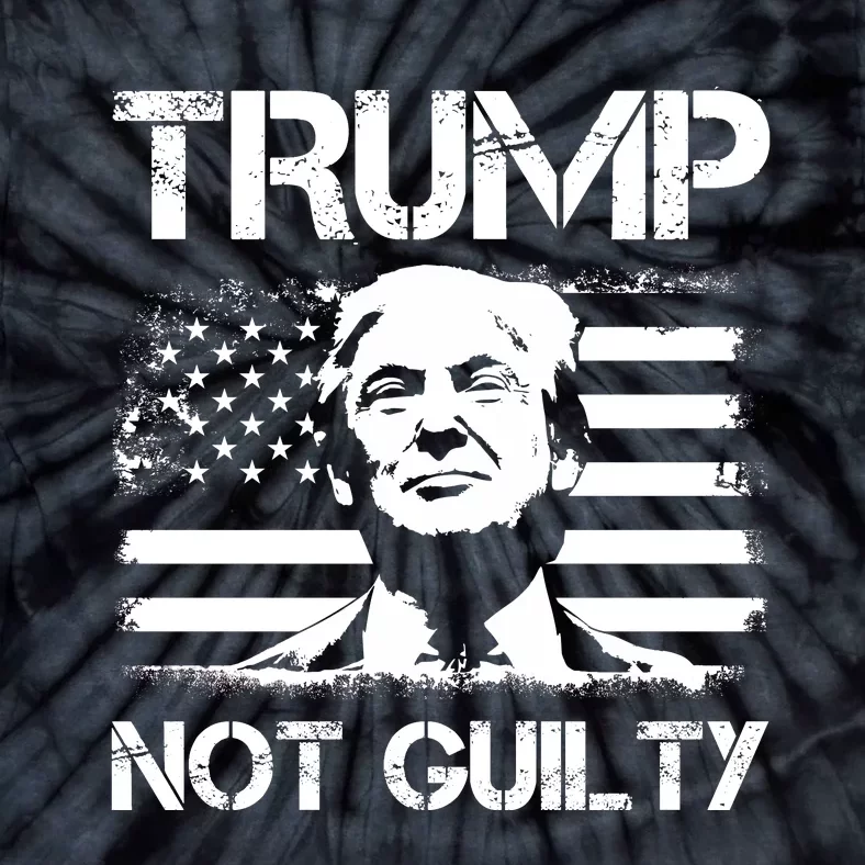 Trump Mug Shot, Trump Not Guilty Pro Trump Supporter Tie-Dye T-Shirt