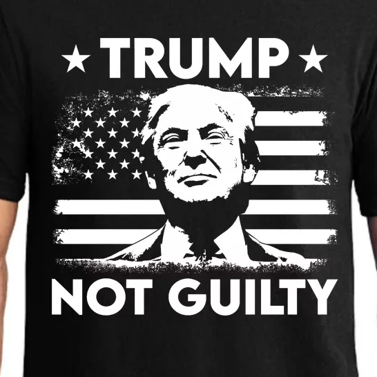 Trump Mug Shot, Trump Not Guilty Pro Trump Supporter Pajama Set