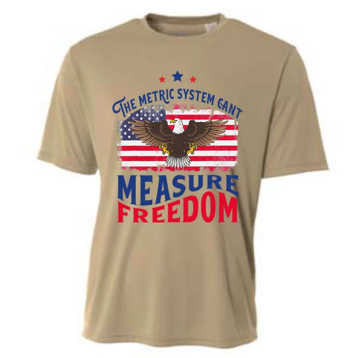 The Metric System CanT Measure Freedom Usa Fla 4th Of July Cooling Performance Crew T-Shirt