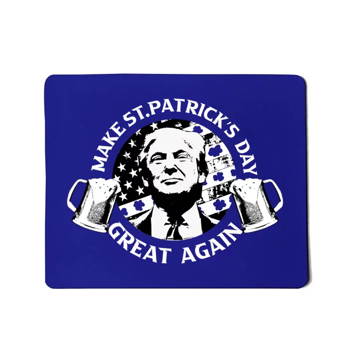 Trump Make St Patricks Day Great Again American Flag Gift Mousepad