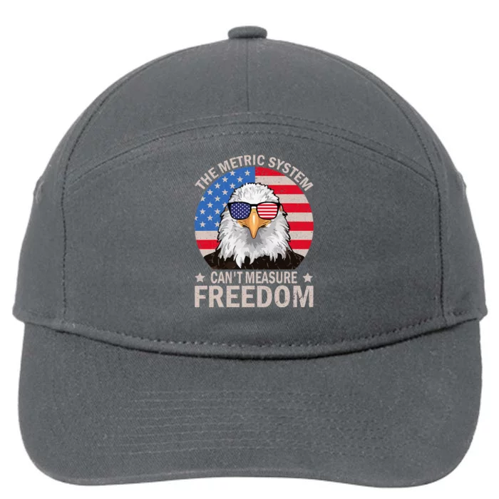 The Metric System CanT Measure Freedom Eagle 7-Panel Snapback Hat