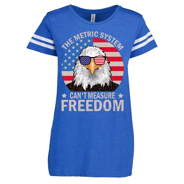 The Metric System CanT Measure Freedom Eagle Enza Ladies Jersey Football T-Shirt