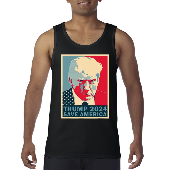 Trump Mug Shot 2024 Save America Trump Tank Top