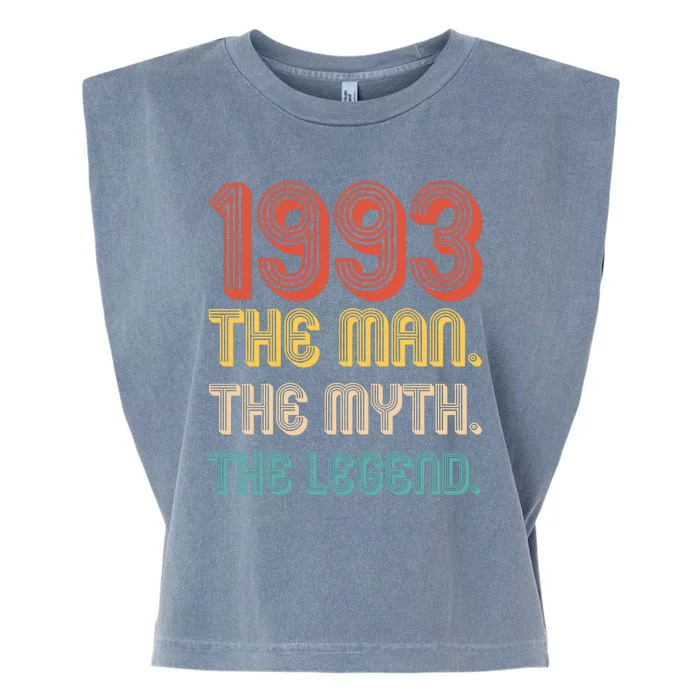 The Man The Myth The Legend 1993 30th Birthday Garment-Dyed Women's Muscle Tee