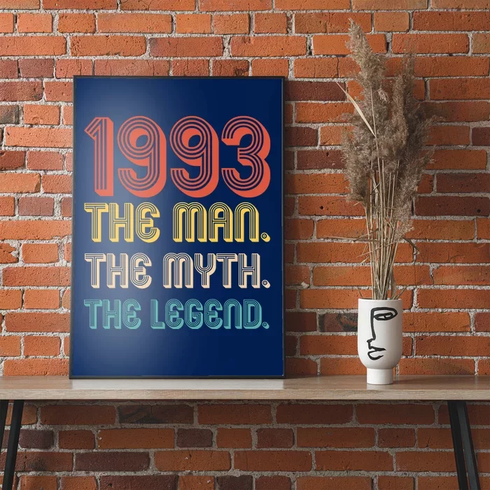 The Man The Myth The Legend 1993 30th Birthday Poster