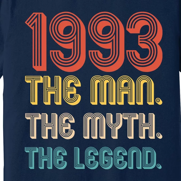 The Man The Myth The Legend 1993 30th Birthday Premium T-Shirt