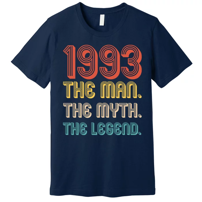 The Man The Myth The Legend 1993 30th Birthday Premium T-Shirt