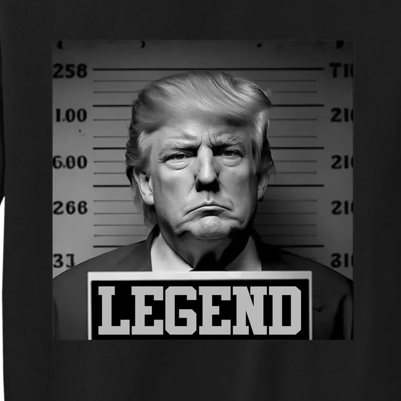 Trump Mugshot, Trump Mug Shot Tall Sweatshirt