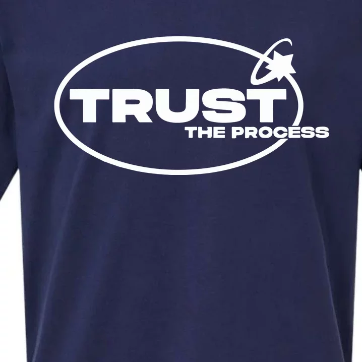 Tallulah Metcalfe Trust The Process Sueded Cloud Jersey T-Shirt