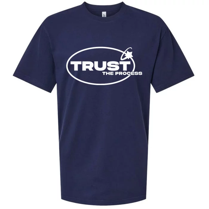 Tallulah Metcalfe Trust The Process Sueded Cloud Jersey T-Shirt