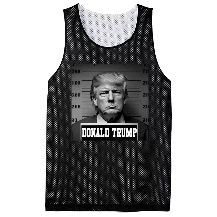 Trump Mugshot, Trump Mug Shot Mesh Reversible Basketball Jersey Tank