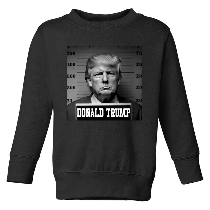 Trump Mugshot, Trump Mug Shot Toddler Sweatshirt