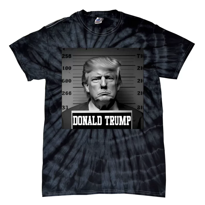 Trump Mugshot, Trump Mug Shot Tie-Dye T-Shirt