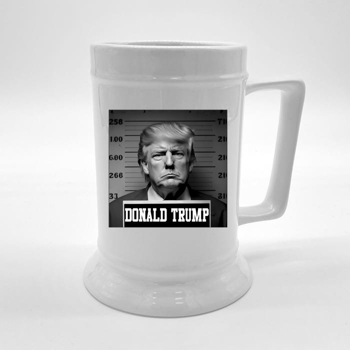 Trump Mugshot, Trump Mug Shot Front & Back Beer Stein