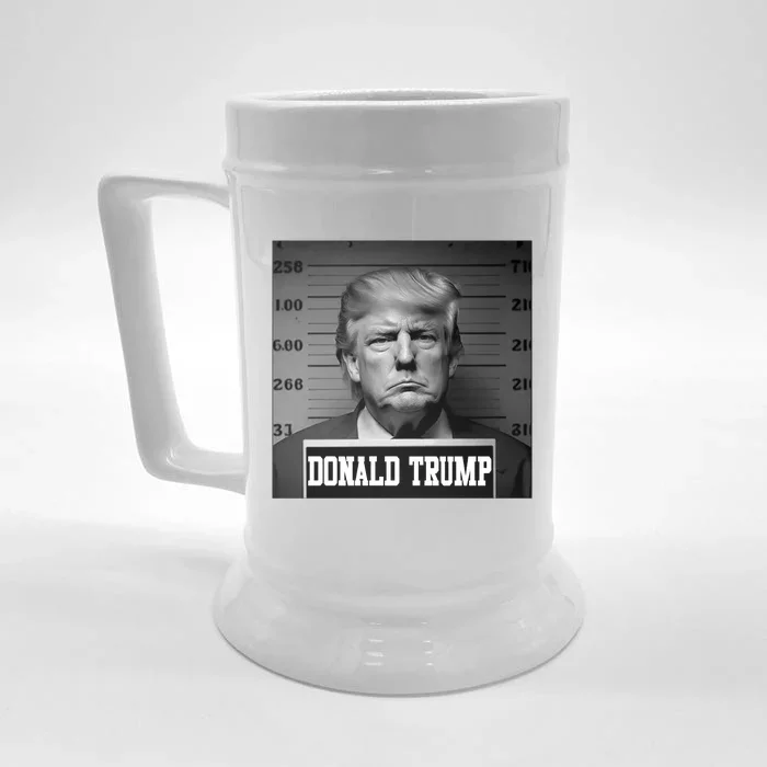 Trump Mugshot, Trump Mug Shot Front & Back Beer Stein