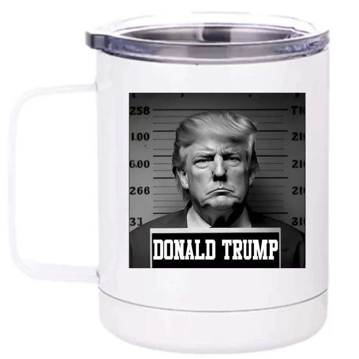 Trump Mugshot, Trump Mug Shot Front & Back 12oz Stainless Steel Tumbler Cup