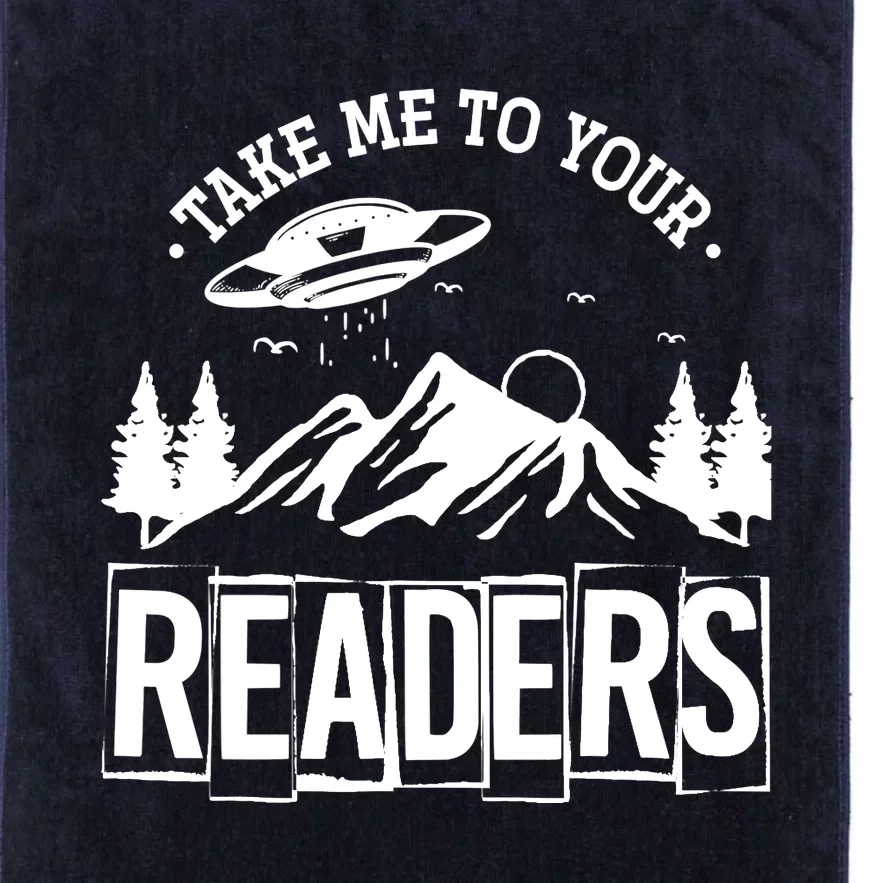 Take Me To Your Readers Bookworm Librarian Gift Reading Platinum Collection Golf Towel