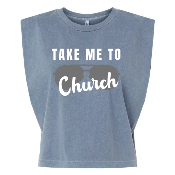 Take Me To Church Garment-Dyed Women's Muscle Tee