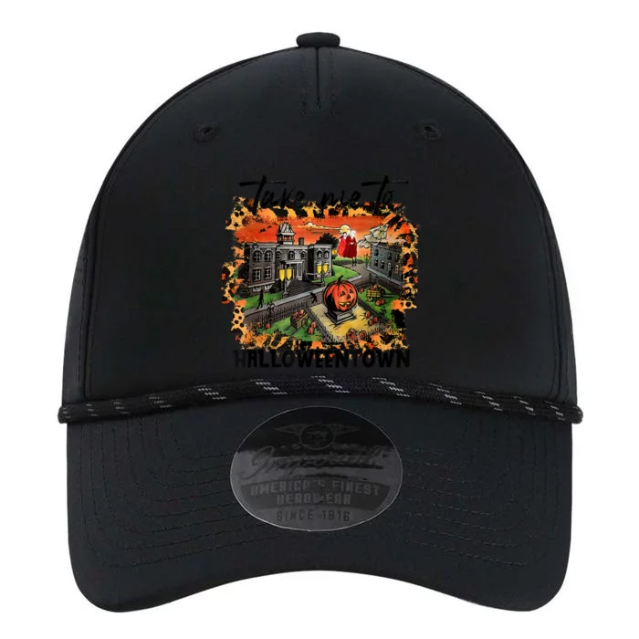 Take Me To Halloweentown & Chill Leopard Halloween Costume Gift Performance The Dyno Cap